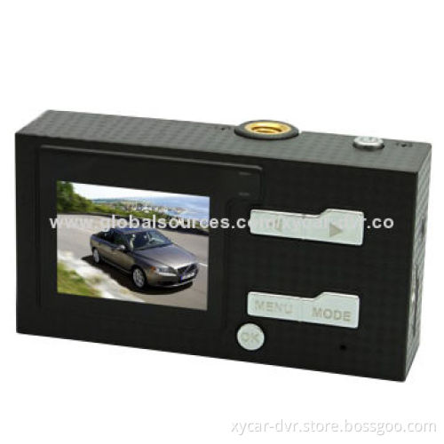 HD 720P Dual-lens Car Black Box with GPS/G-sensor/Voice Speech/AV-in/Motion Detection